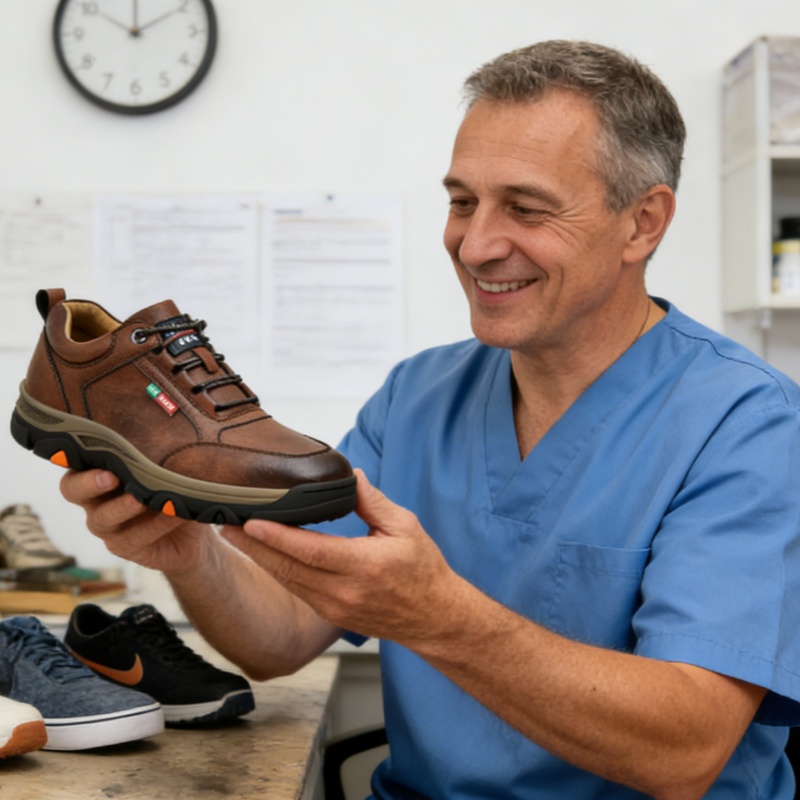 Scarpe ortopediche Linokyr® - Adatte per camminare tutto il giorno, alleviano il dolore a piedi, ginocchia e schiena - Realizzate a mano in vera pelle.