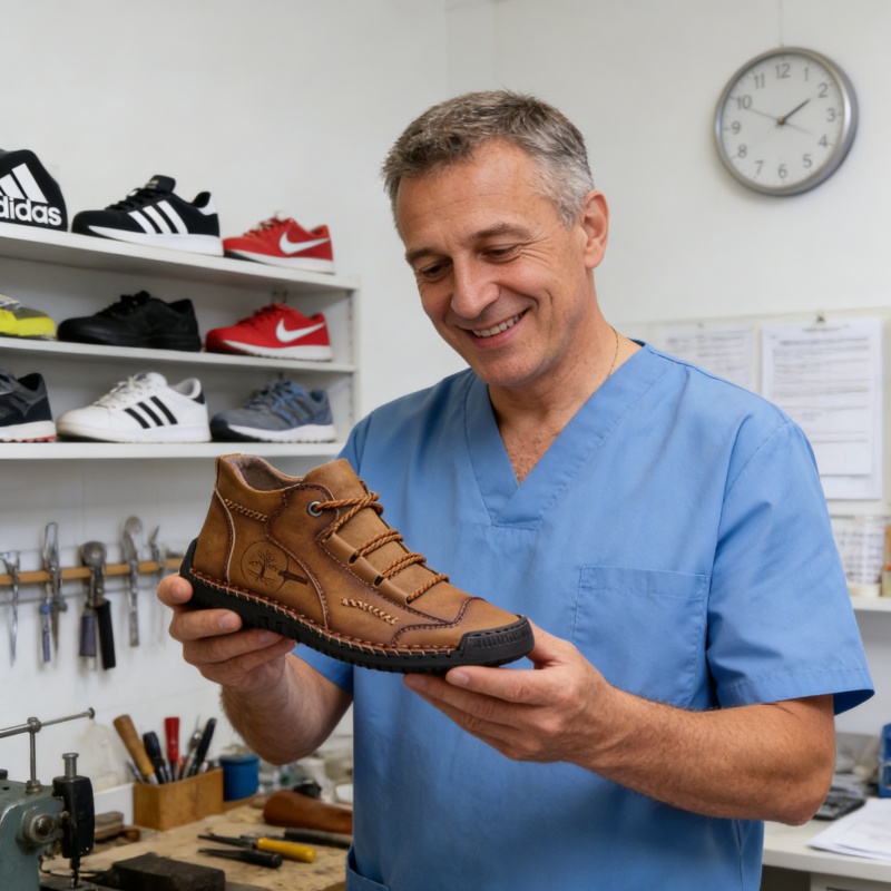 Scarpe ortopediche Linokyr® - Adatte per camminare tutto il giorno, alleviano il dolore a piedi, ginocchia e schiena - Realizzate a mano in vera pelle.