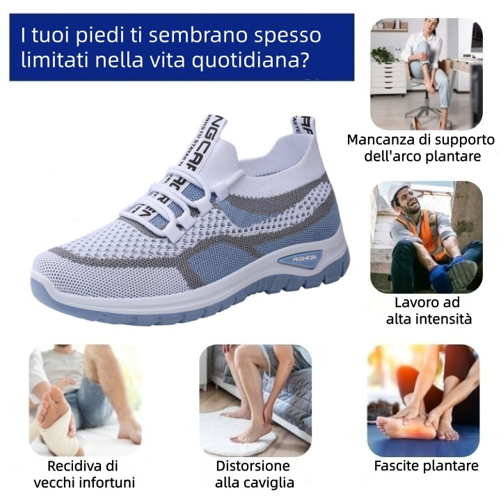 🔥 Sconto del 50% oggi! Non perdete l'occasione! ⏰ Scarpe ortopediche dal design ergonomico: offrono un supporto naturale all'arco plantare 👞 Alleviano facilmente il dolore ai piedi