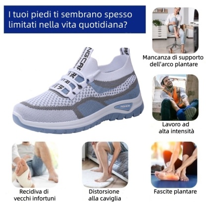 🔥 Sconto del 50% oggi! Non perdete l'occasione! ⏰ Scarpe ortopediche dal design ergonomico: offrono un supporto naturale all'arco plantare 👞 Alleviano facilmente il dolore ai piedi