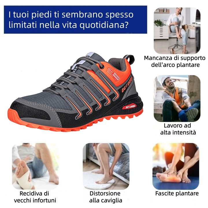 Scarpe ortopediche dal design ergonomico per dolori alla schiena, alle articolazioni e ai piedi: adatte a tutti gli uomini