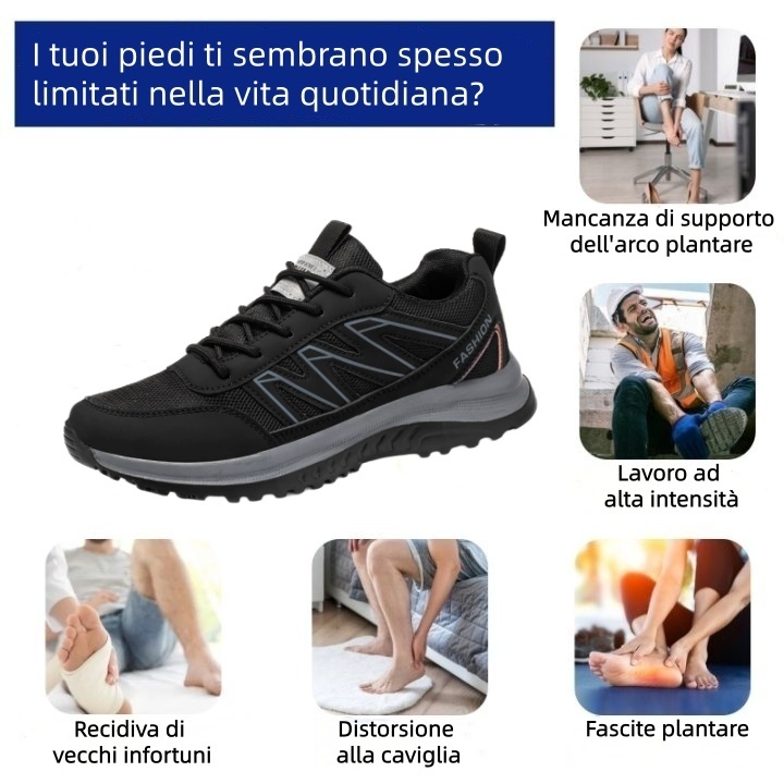 Linokyr® – Scarpe ortopediche mediche dal design ergonomico che alleviano il dolore alla schiena, alle articolazioni e alle gambe.