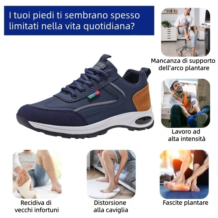 Scarpe ortopediche Linokyr® – Progettate ergonomicamente per alleviare il dolore alla schiena, ai piedi e alle articolazioni – Unisex
