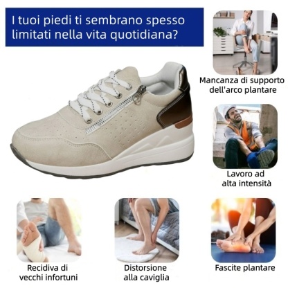 Scarpe ortopediche da donna Linokyr®: progettate ergonomicamente per alleviare il dolore alla schiena, ai piedi e alle articolazioni.