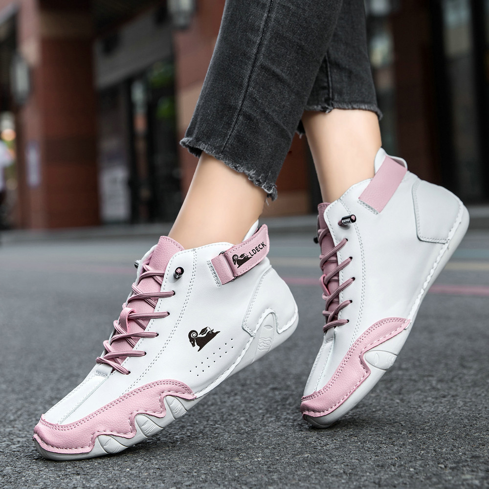 linokyr® - Scarpe ortopediche ergonomiche in pelle, impermeabili, alleviano il dolore ai piedi - unisex