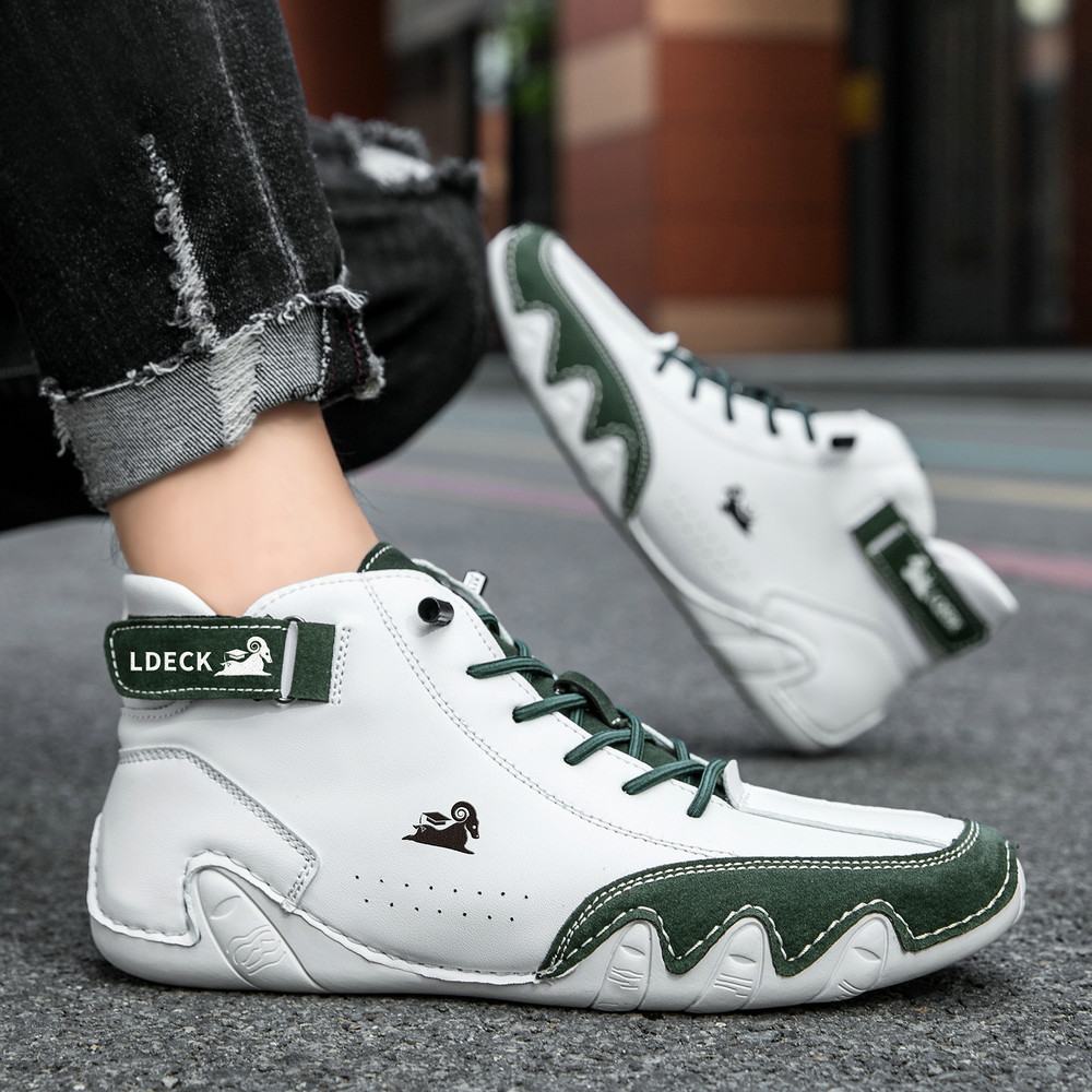 linokyr® - Scarpe ortopediche ergonomiche in pelle, impermeabili, alleviano il dolore ai piedi - unisex