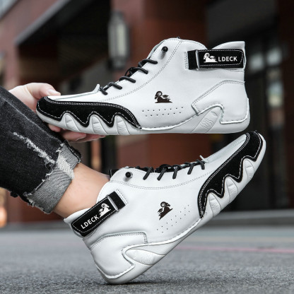 linokyr® - Scarpe ortopediche ergonomiche in pelle, impermeabili, alleviano il dolore ai piedi - unisex