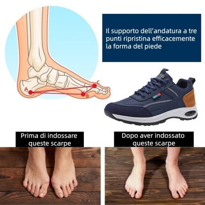 Scarpe ortopediche Linokyr® – Progettate ergonomicamente per alleviare il dolore alla schiena, ai piedi e alle articolazioni – Unisex