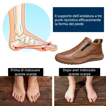 Scarpe ortopediche in pelle di prima qualità Linokyr® | Progettate ergonomicamente per alleviare il dolore alla schiena, alle gambe e ai piedi e offrire un comfort eccezionale (fatte a mano).