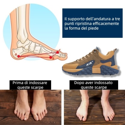 Scarpe ortopediche Linokyr® | Progettate ergonomicamente per alleviare il dolore alla schiena, alle articolazioni e ai piedi e offrire un comfort superiore (AIR).