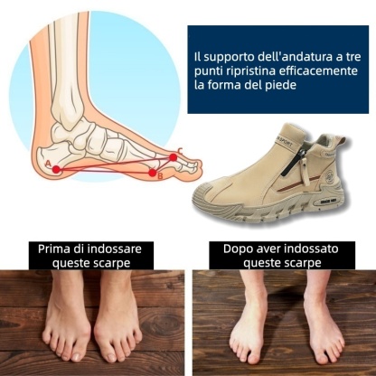 Scarpe ortopediche in pelle di prima qualità Linokyr® | Progettate ergonomicamente per alleviare il dolore alla schiena, alle ginocchia e ai piedi e offrire un comfort eccezionale (fatte a mano).