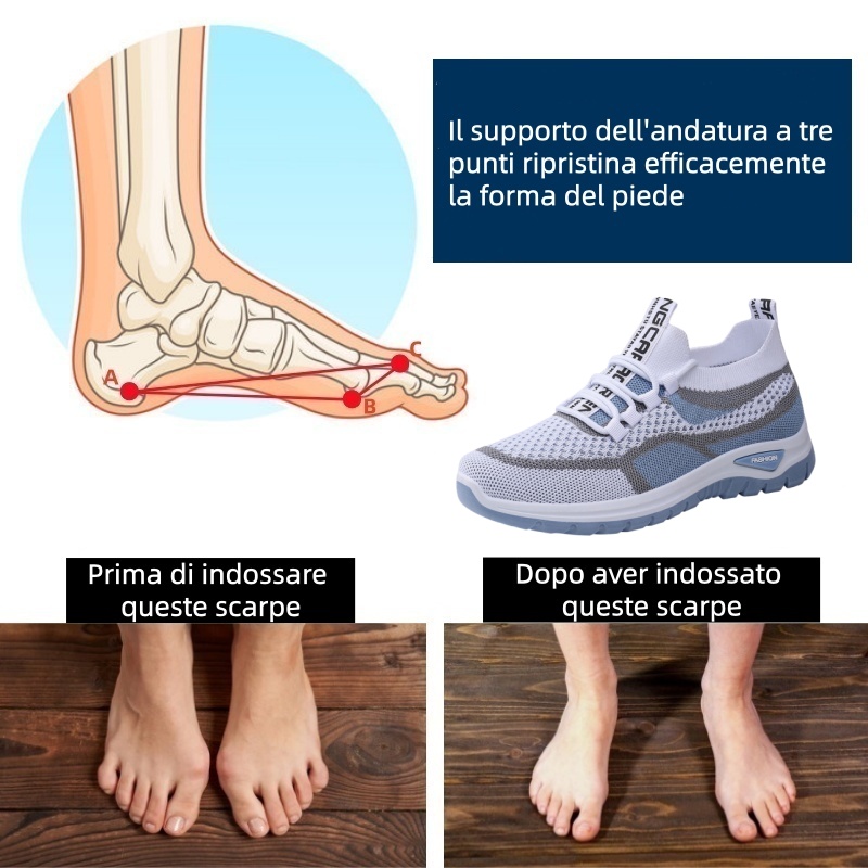 🔥 Sconto del 50% oggi! Non perdete l'occasione! ⏰ Scarpe ortopediche dal design ergonomico: offrono un supporto naturale all'arco plantare 👞 Alleviano facilmente il dolore ai piedi