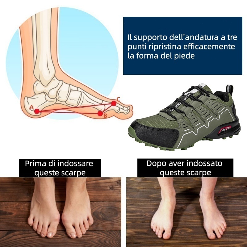 Scarpe ortopediche dal design ergonomico per dolori alla schiena, alle articolazioni e ai piedi: adatte a tutti gli uomini