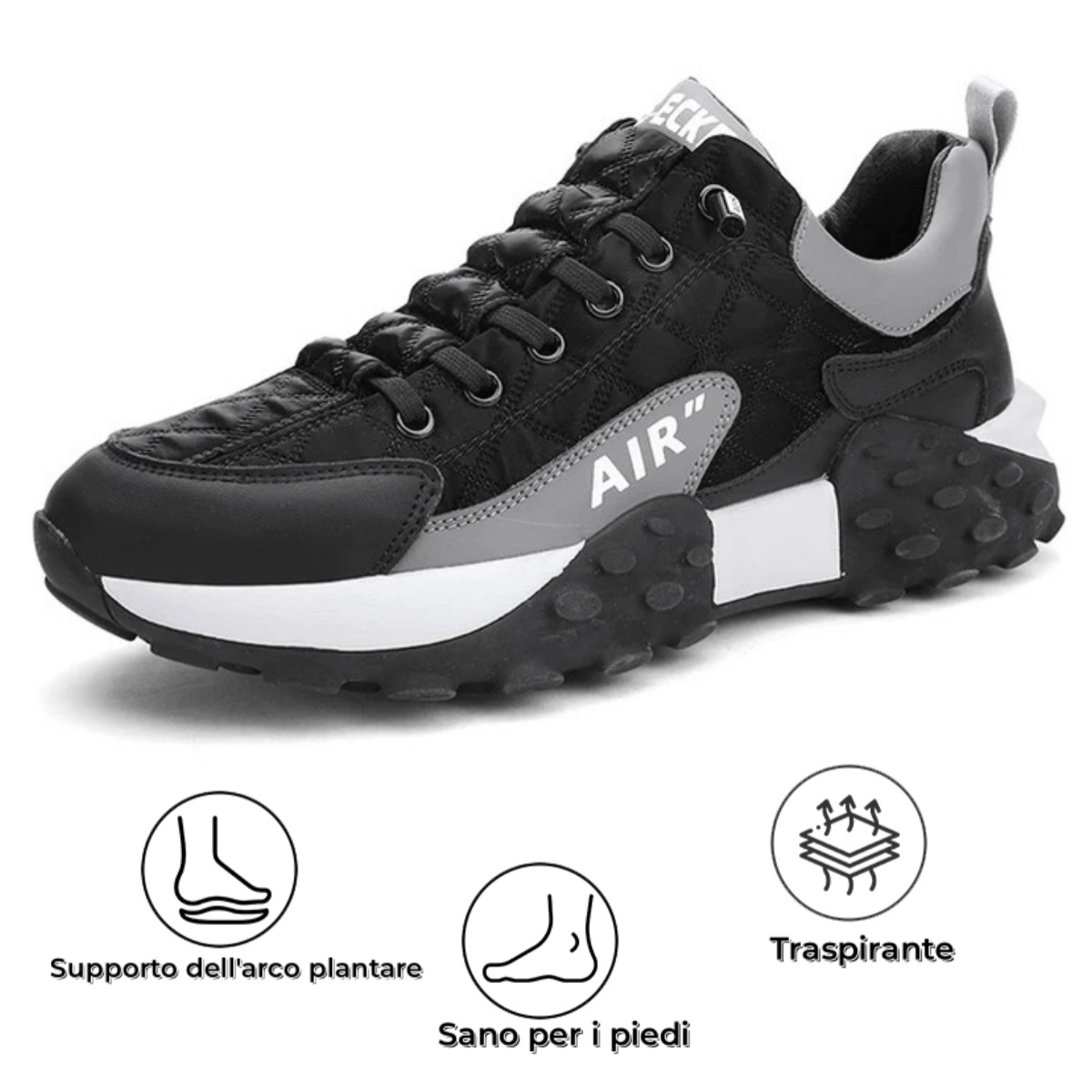 Scarpe ortopediche Linokyr® | Progettate ergonomicamente per alleviare il dolore alla schiena, alle articolazioni e ai piedi e offrire un comfort superiore (AIR).
