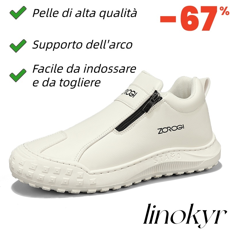 Scarpe ortopediche Linokyr® - Adatte per camminare tutto il giorno, con risultati visibili in 30 giorni! - Realizzate a mano in vera pelle.