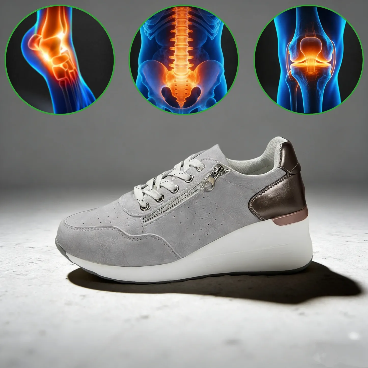 Scarpe ortopediche da donna Linokyr®: progettate ergonomicamente per alleviare il dolore alla schiena, ai piedi e alle articolazioni.