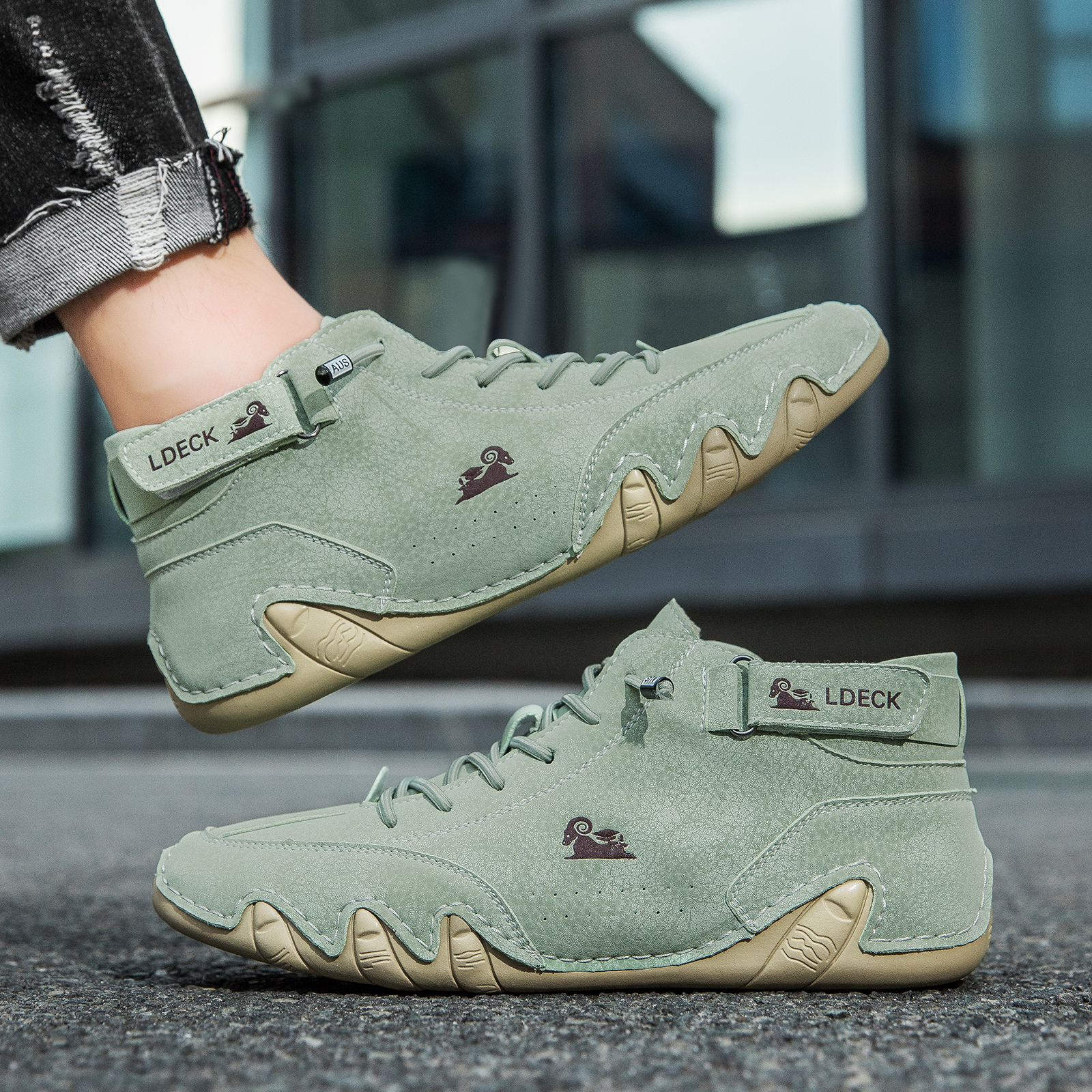 linokyr® - Scarpe ortopediche ergonomiche in pelle, impermeabili, alleviano il dolore ai piedi - unisex