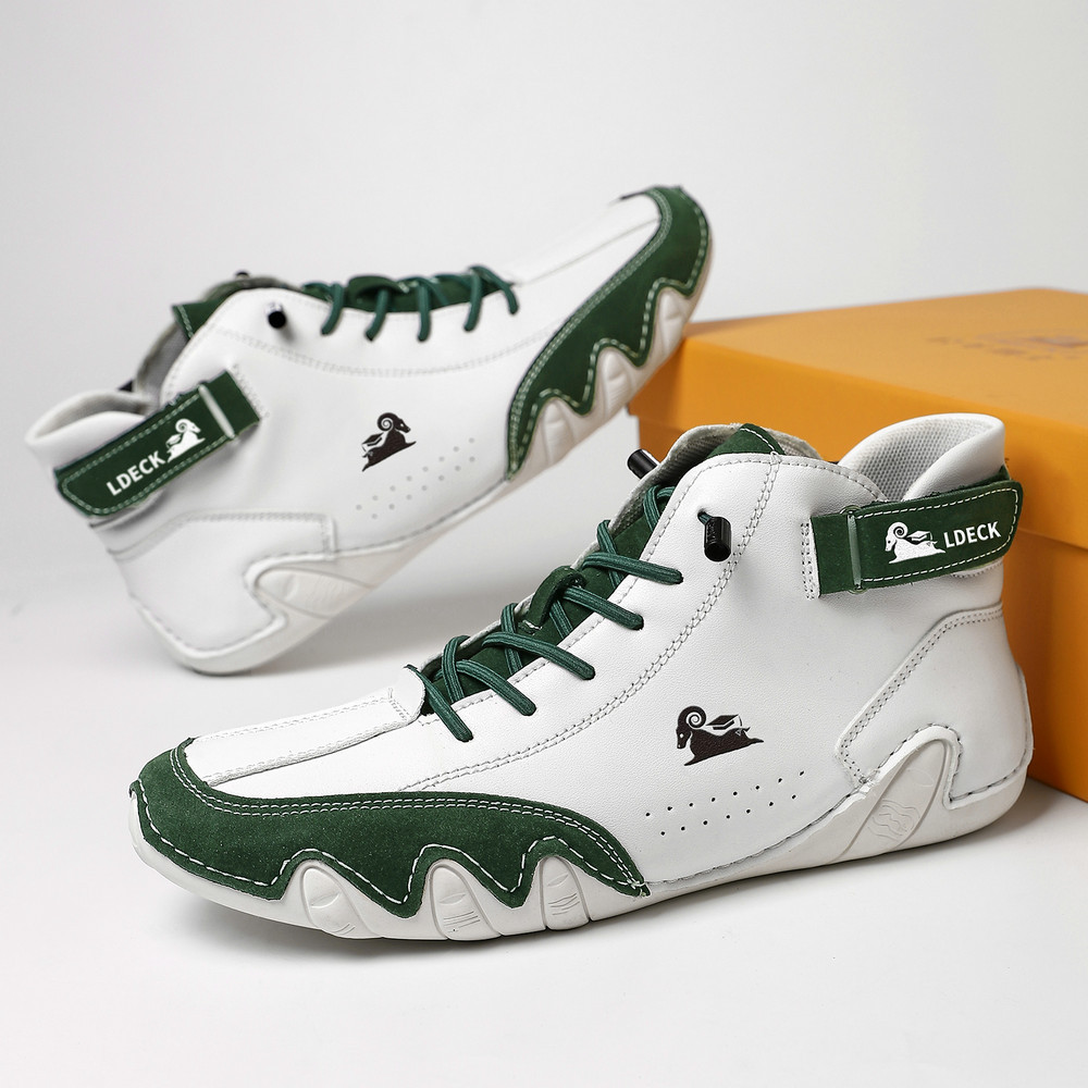 linokyr® - Scarpe ortopediche ergonomiche in pelle, impermeabili, alleviano il dolore ai piedi - unisex