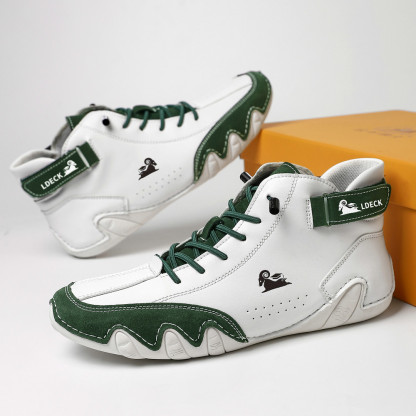 linokyr® - Scarpe ortopediche ergonomiche in pelle, impermeabili, alleviano il dolore ai piedi - unisex