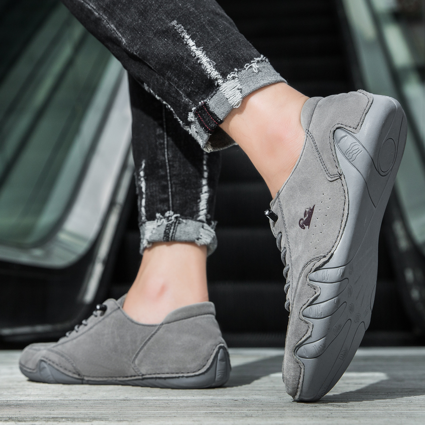 linokyr® - Scarpe ortopediche ergonomiche in pelle, impermeabili, alleviano il dolore ai piedi - unisex