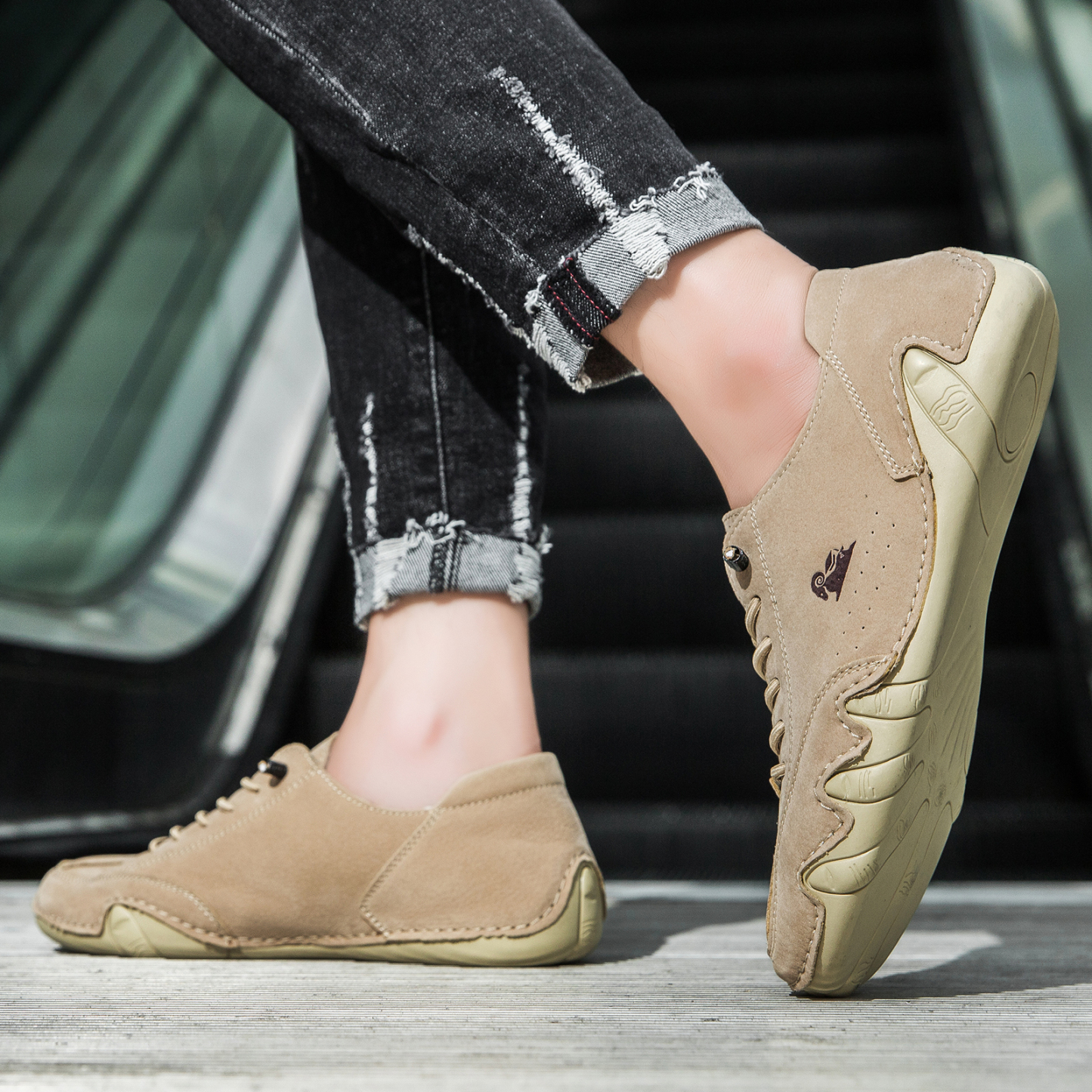 linokyr® - Scarpe ortopediche ergonomiche in pelle, impermeabili, alleviano il dolore ai piedi - unisex