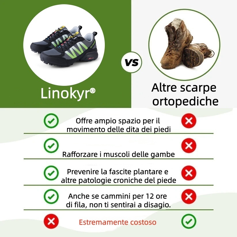 Scarpe ortopediche dal design ergonomico per dolori alla schiena, alle articolazioni e ai piedi - unisex