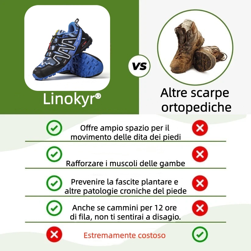 Scarpe ortopediche dal design ergonomico per dolori alla schiena, alle articolazioni e ai piedi - unisex