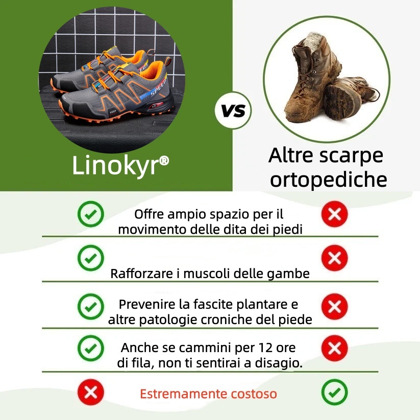 Scarpe ortopediche dal design ergonomico per dolori alla schiena, alle articolazioni e ai piedi - unisex