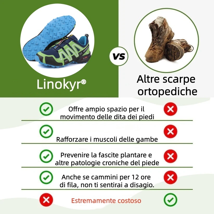 Scarpe ortopediche dal design ergonomico per dolori alla schiena, alle articolazioni e ai piedi - unisex