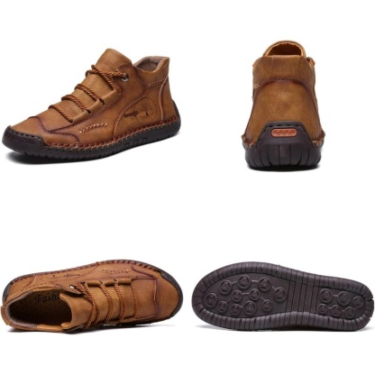 Scarpe ortopediche Linokyr® - Adatte per camminare tutto il giorno, alleviano il dolore a piedi, ginocchia e schiena - Realizzate a mano in vera pelle.