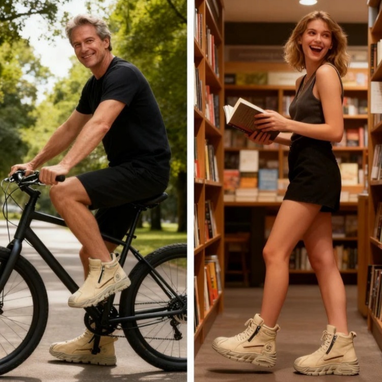 Scarpe ortopediche in pelle di prima qualità Linokyr® | Progettate ergonomicamente per alleviare il dolore alla schiena, alle ginocchia e ai piedi e offrire un comfort eccezionale (fatte a mano).