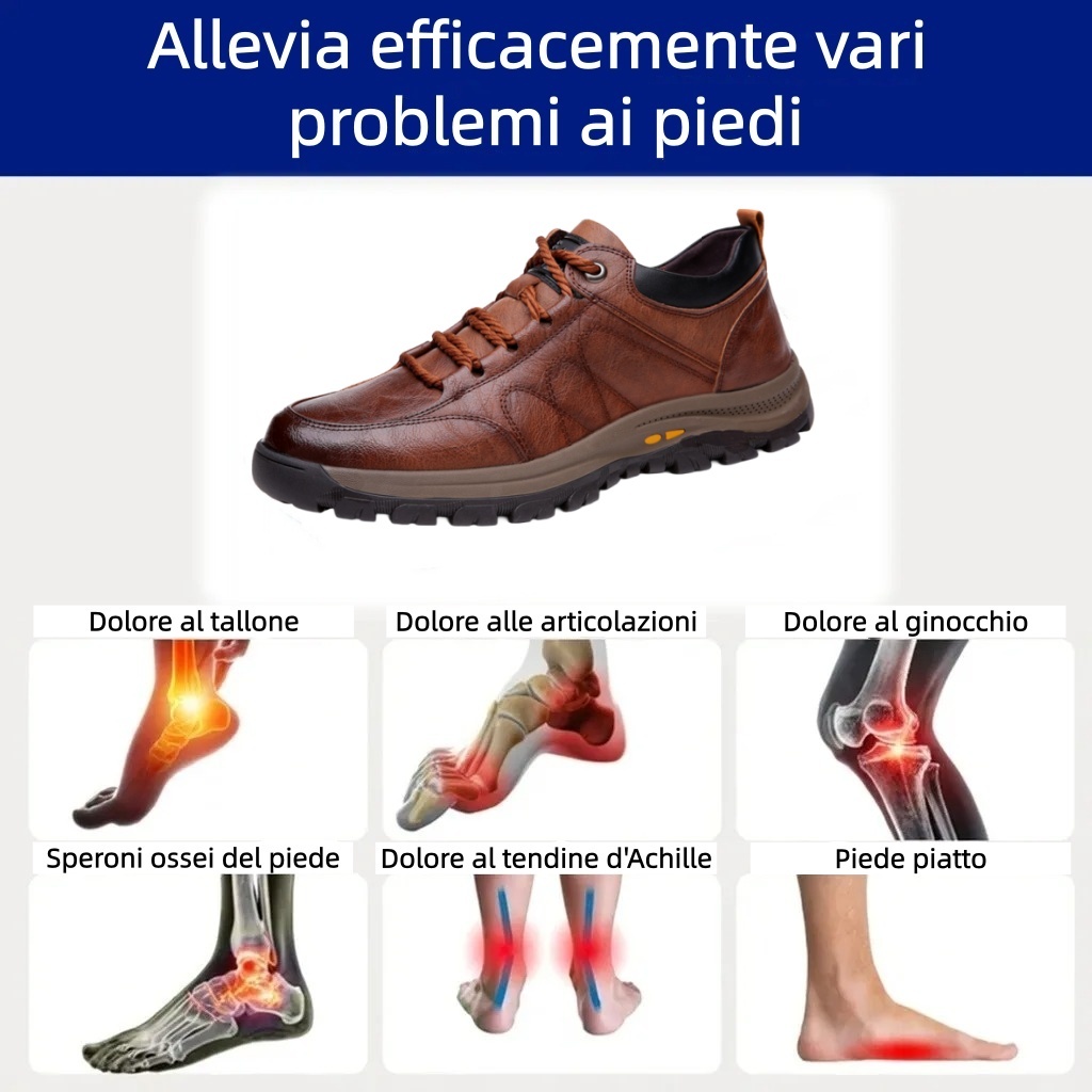 Scarpe ortopediche Linokyr® | Realizzate in vera pelle, morbide e comode per un comfort immediato.