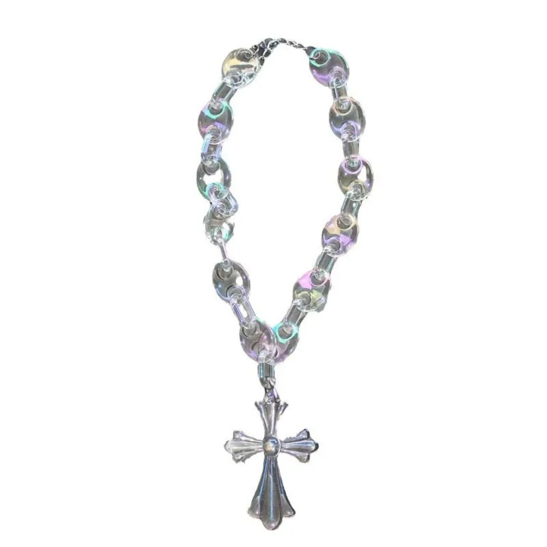 VYBES Cross Link Necklace