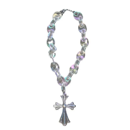 VYBES Cross Link Necklace