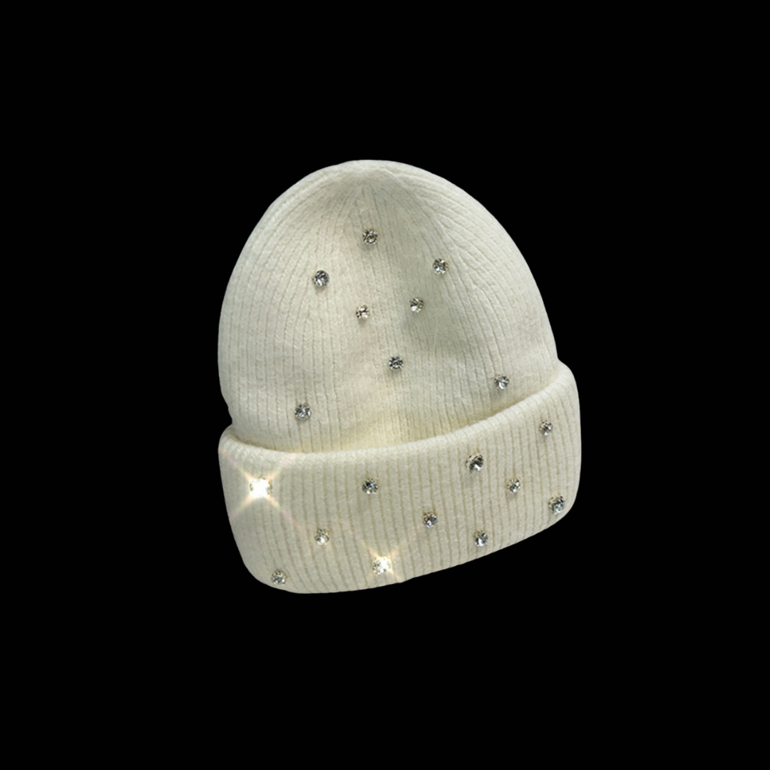 VYBES Rhinestone Beanie