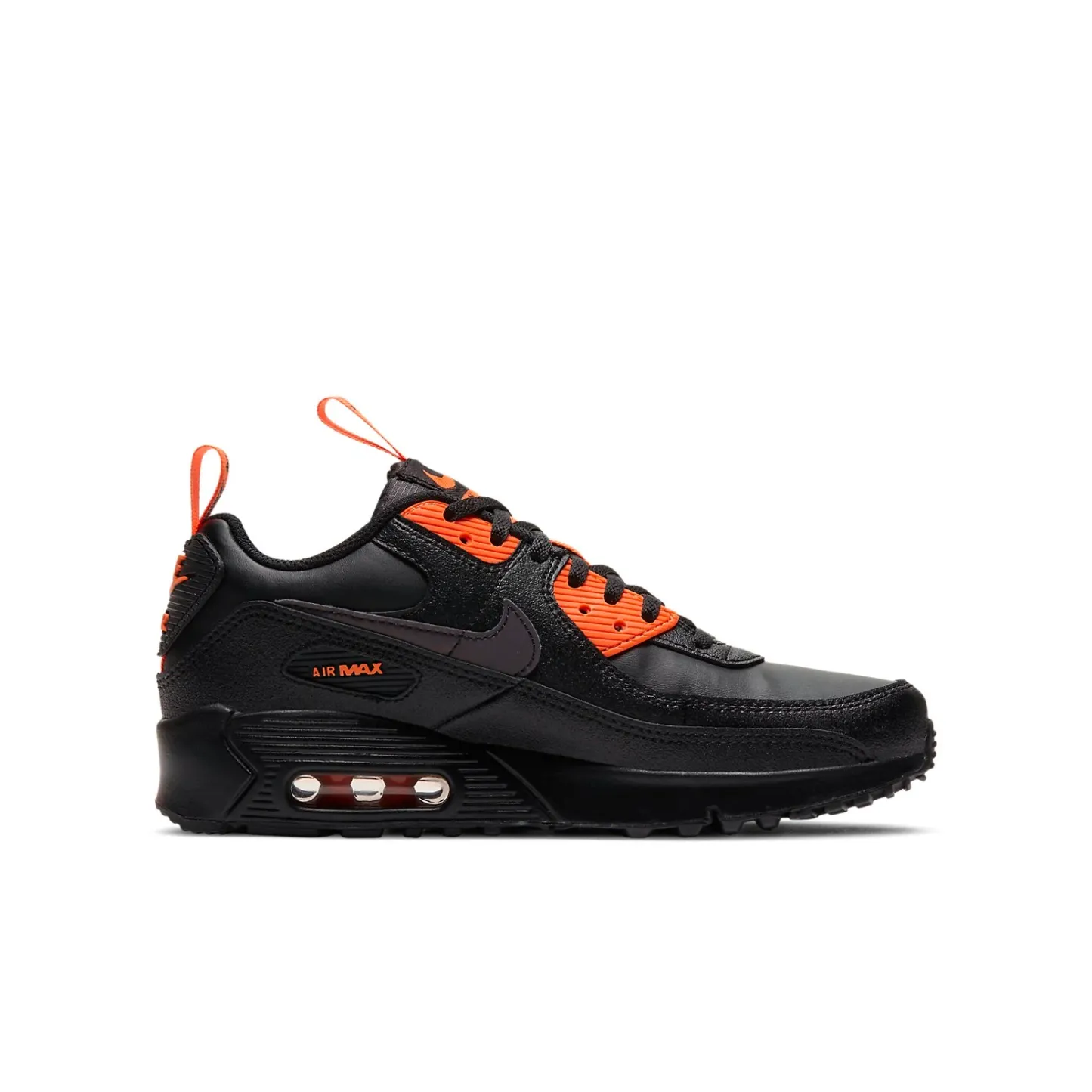 (GS) Air Max 90 SE 'Black Total Orange' CT5231-001