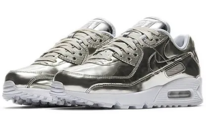 (WMNS) Air Max 90 'Metallic Pack - Chrome' CQ6639-001
