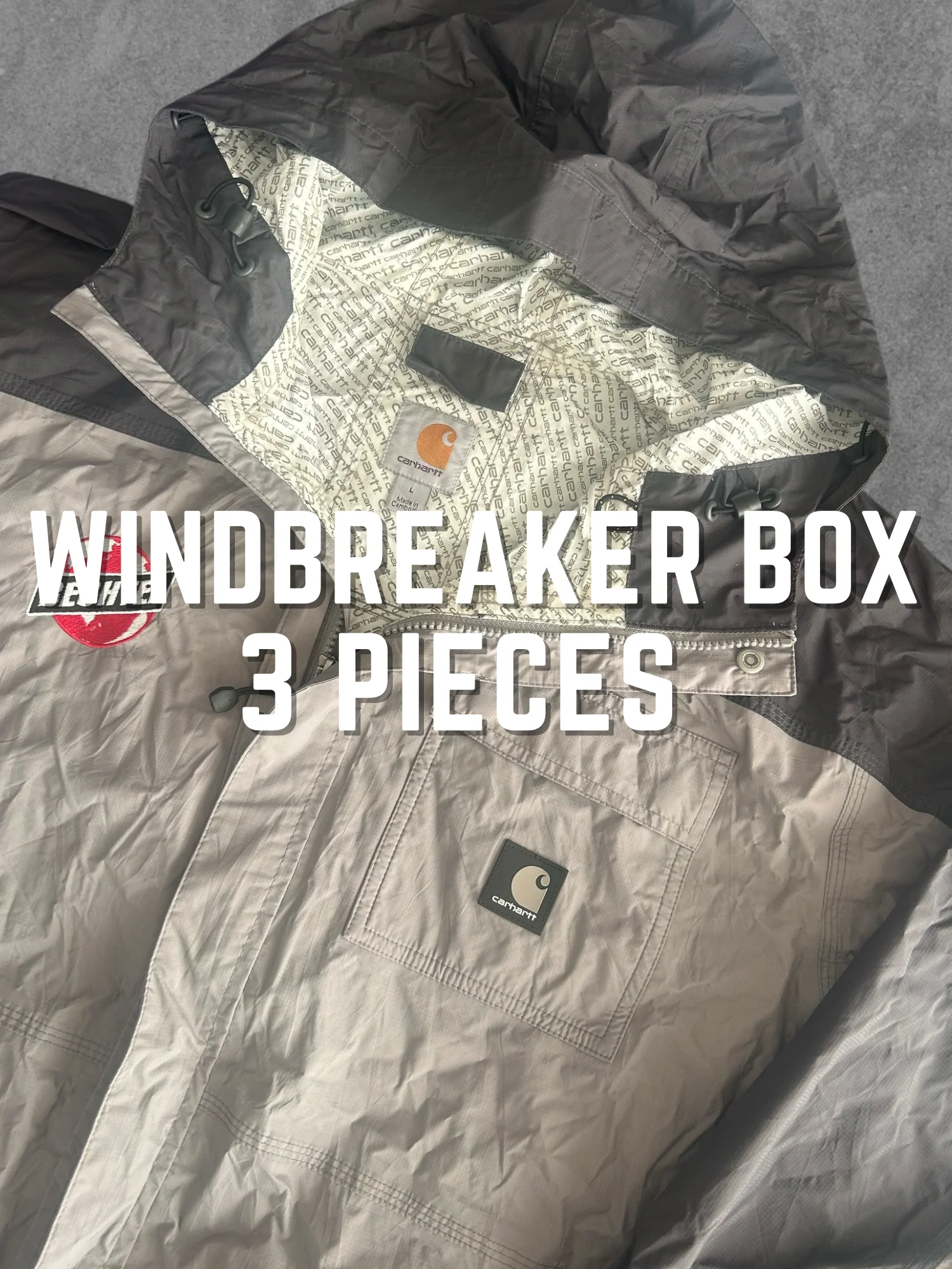 Vintage Branded Windbreaker Box – 3 Stuks