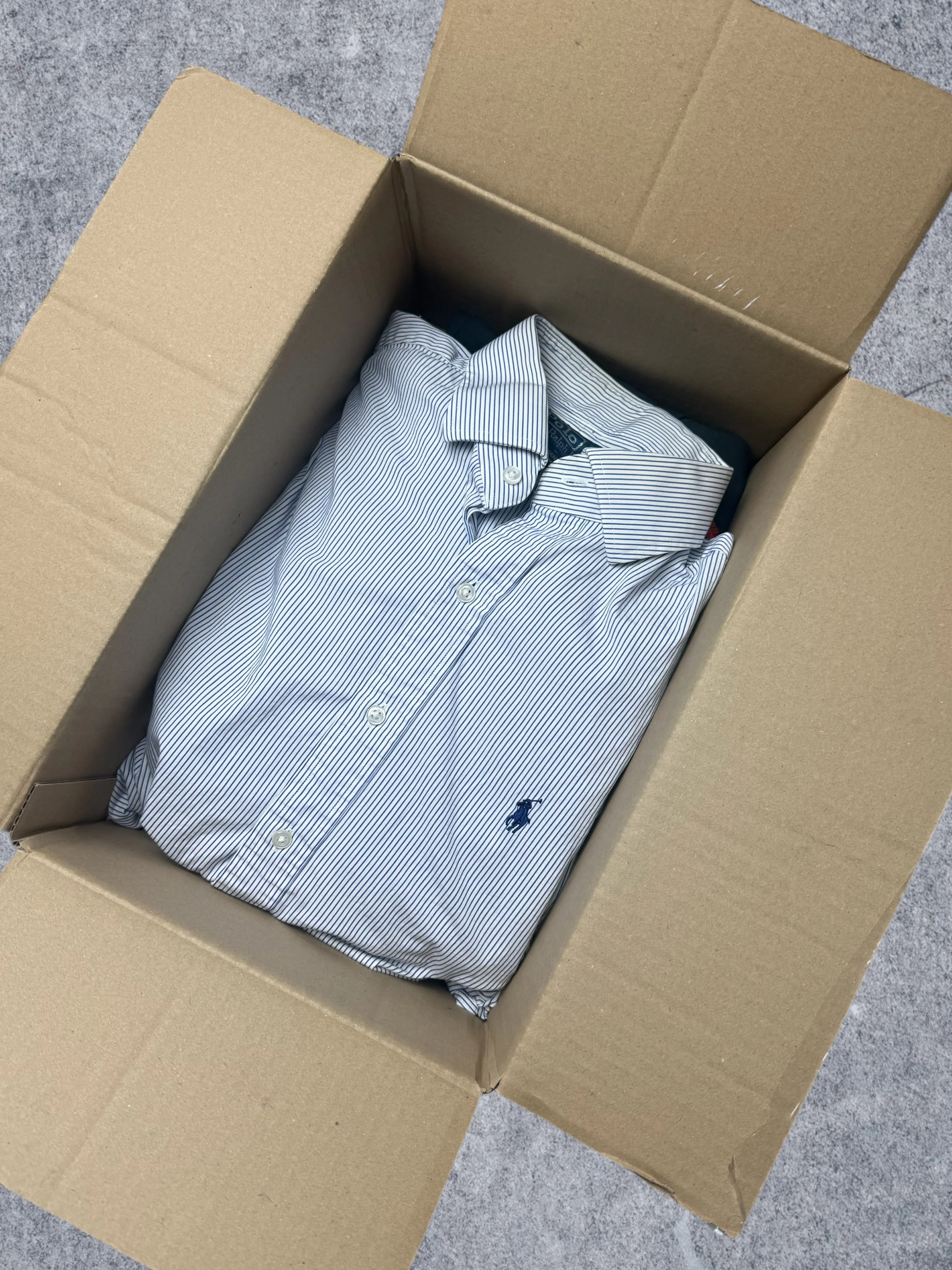 Premium Branded Shirt Box – 5 Pieces (Ralph Lauren, Hilfiger, Lacoste Mix)