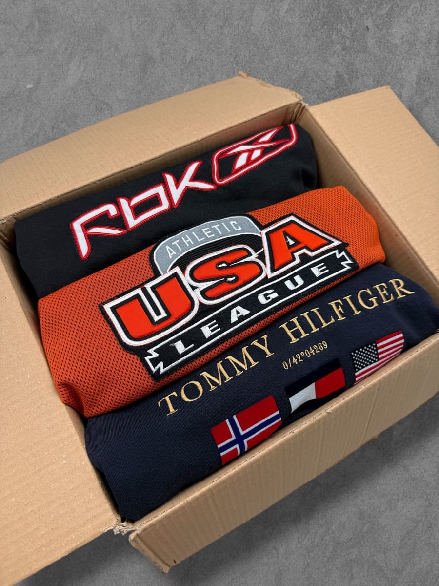10x Branded Vintage Sweaters Box