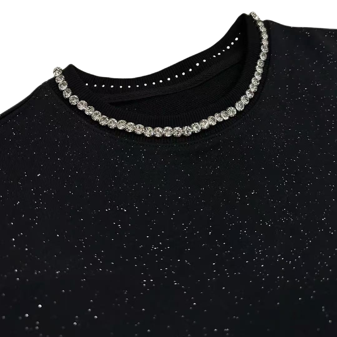 VYBES Iced Collar Crewneck