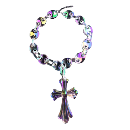 VYBES Cross Link Necklace