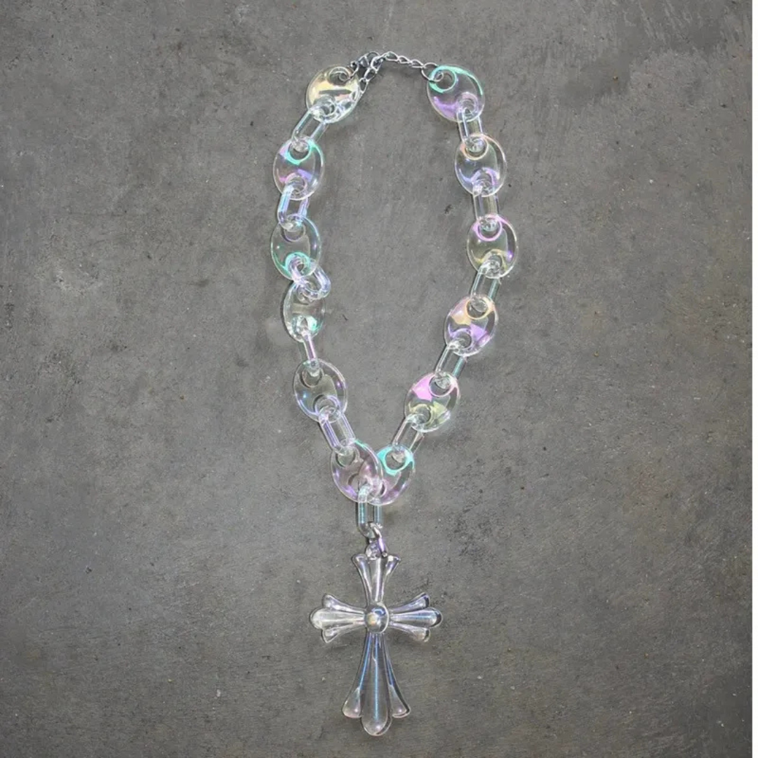 VYBES Cross Link Necklace