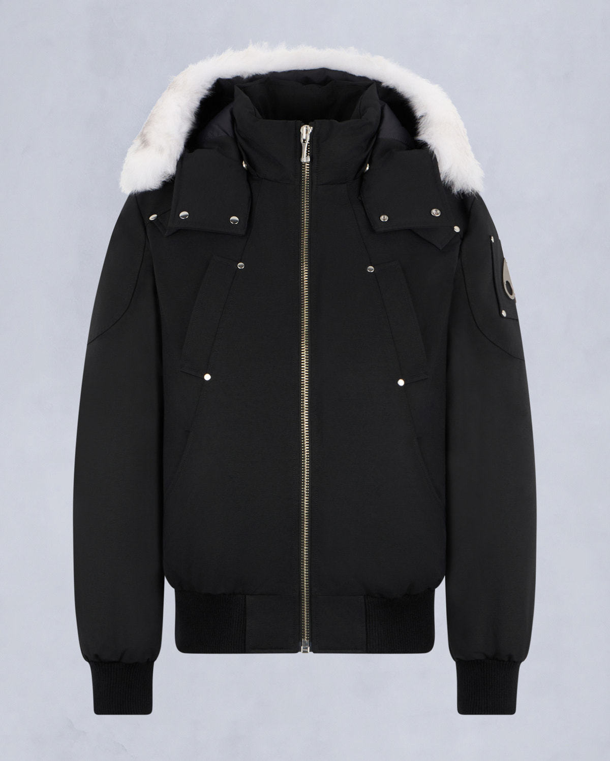 ORIGINAL BALLISTIC SHEARLING TRIM BOMBER JACKET