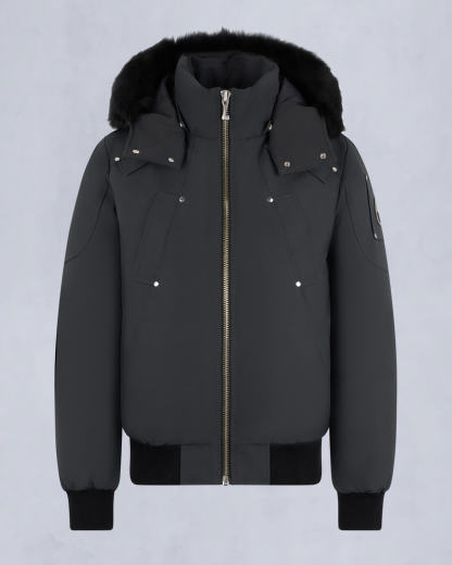 ORIGINAL BALLISTIC SHEARLING TRIM BOMBER JACKET