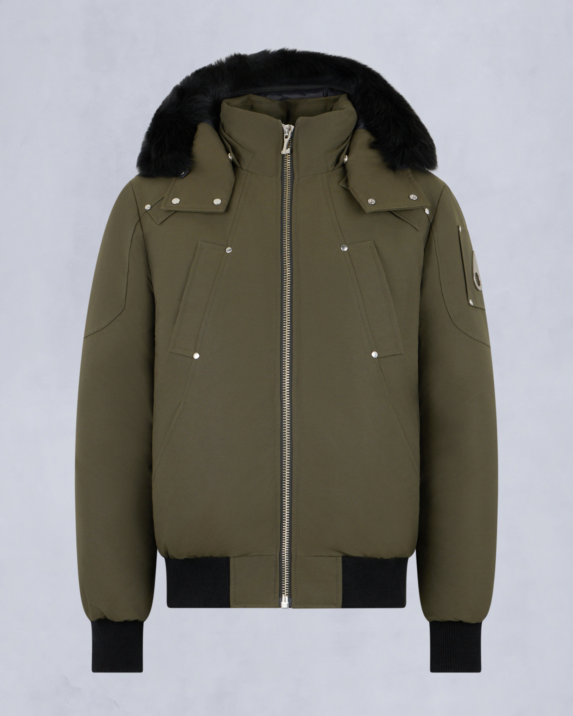 ORIGINAL BALLISTIC SHEARLING TRIM BOMBER JACKET