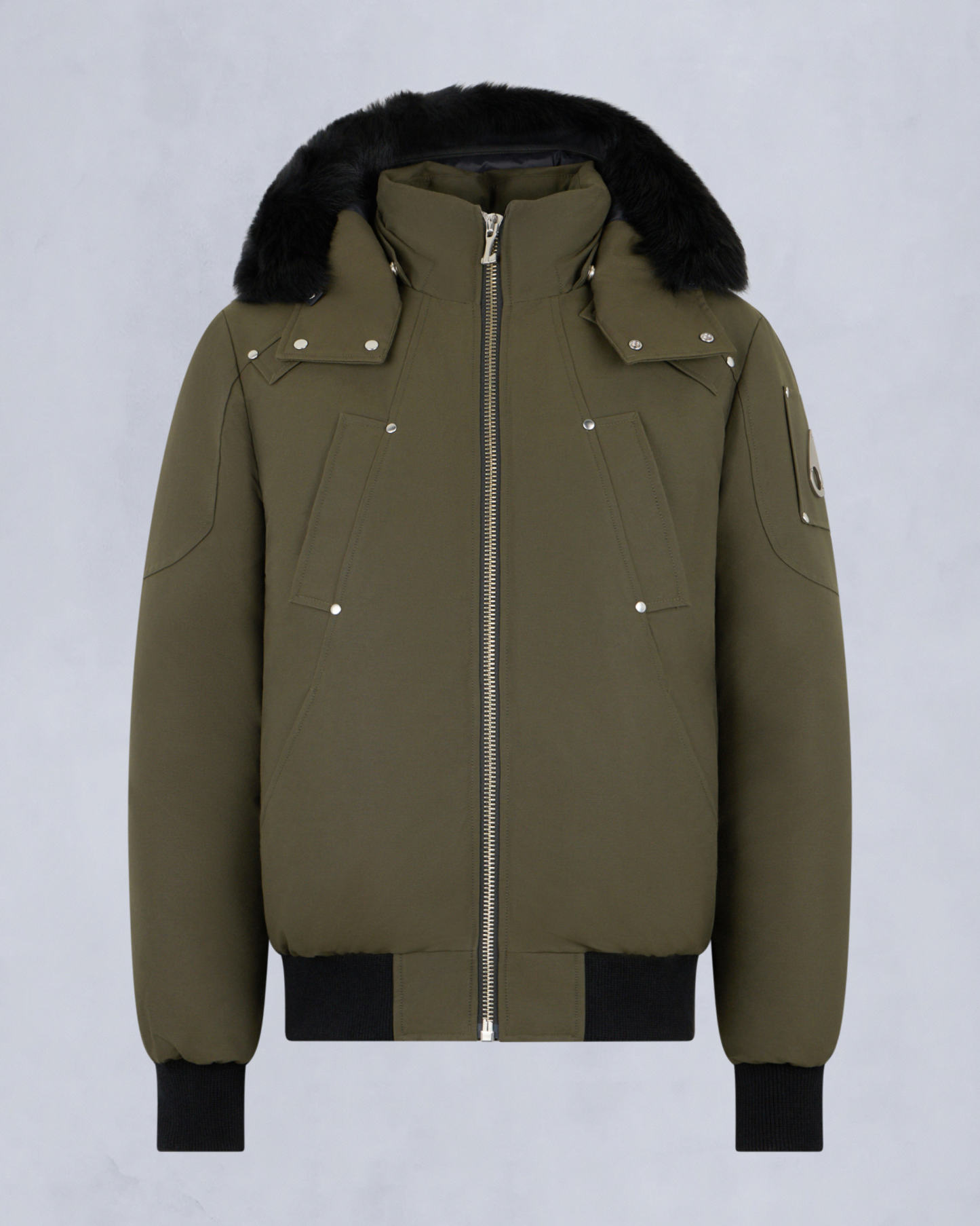 ORIGINAL BALLISTIC SHEARLING TRIM BOMBER JACKET