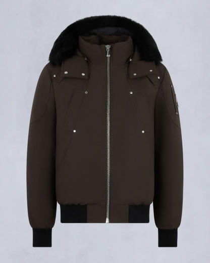 ORIGINAL BALLISTIC SHEARLING TRIM BOMBER JACKET