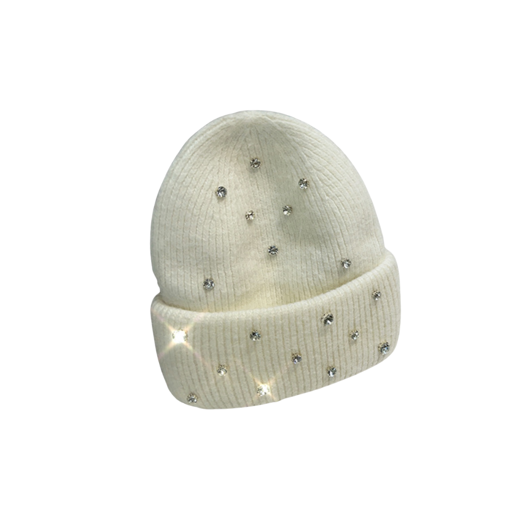 VYBES Rhinestone Beanie
