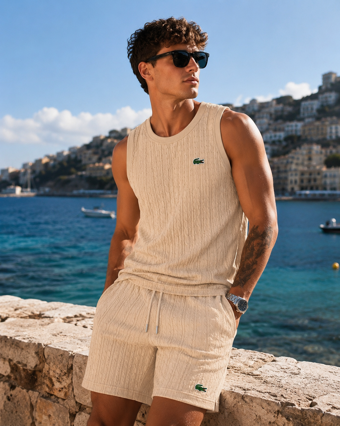 Premium Cable Knit Tank Set